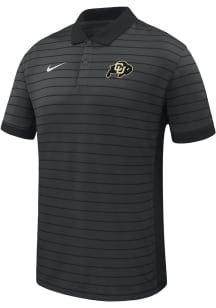Nike Colorado Buffaloes Mens Black Primary Team Logo Victory Short Sleeve Polo