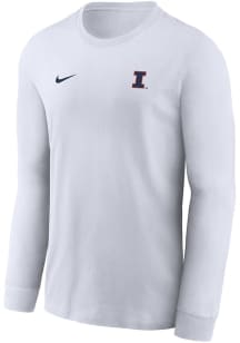 Nike Illinois Fighting Illini White Primary Team Logo Legend Long Sleeve T-Shirt
