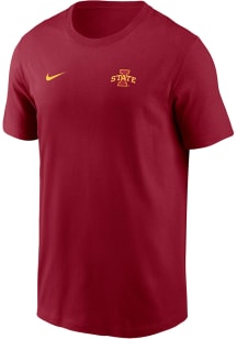 Nike Iowa State Cyclones Crimson Flat Name Mascot Legend Short Sleeve T Shirt