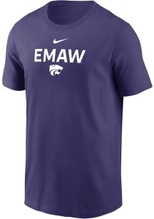 Nike K-State Wildcats Purple Slogan Dri-FIT Short Sleeve T Shirt
