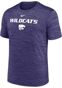 Nike K-State Wildcats Purple Flat Name Mascot Velocity Lgnd Short Sleeve T Shirt