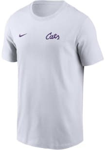 Nike K-State Wildcats White Flat Name Mascot Legend Short Sleeve T Shirt
