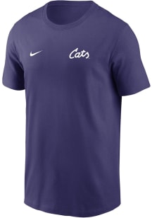 Nike K-State Wildcats Purple Flat Name Mascot Legend Short Sleeve T Shirt