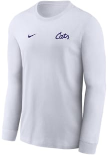 Nike K-State Wildcats White Primary Team Logo Legend Long Sleeve T-Shirt