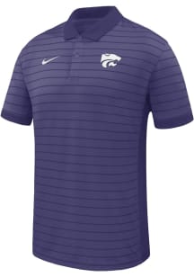 Nike K-State Wildcats Mens Purple Primary Team Logo Victory Short Sleeve Polo