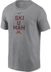 Nike Minnesota Golden Gophers Grey Slogan Dri-FIT Short Sleeve T Shirt