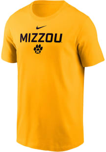 Nike Missouri Tigers Gold Slogan Dri-FIT Short Sleeve T Shirt