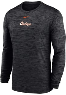 Nike Oklahoma State Cowboys Black Primary Team Logo Velocity Lgnd Long Sleeve T-Shirt