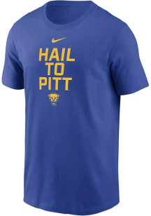 Nike Pitt Panthers Blue Slogan Dri-FIT Short Sleeve T Shirt