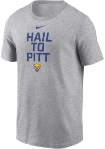 Nike Pitt Panthers Grey Slogan Dri-FIT Short Sleeve T Shirt
