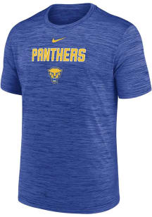 Nike Pitt Panthers Blue Flat Name Mascot Velocity Lgnd Short Sleeve T Shirt