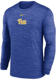 Nike Pitt Panthers Blue Primary Team Logo Velocity Lgnd Long Sleeve T-Shirt