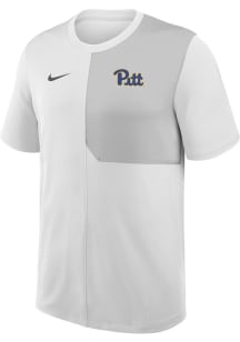 Nike Pitt Panthers White Primary Team Logo Coach Short Sleeve T Shirt