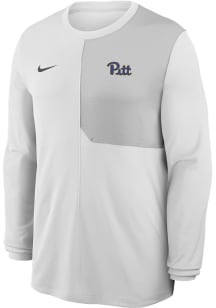 Nike Pitt Panthers White Primary Team Logo Coach Long Sleeve T-Shirt