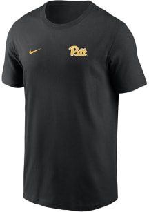 Nike Pitt Panthers Black Flat Name Mascot Legend Short Sleeve T Shirt