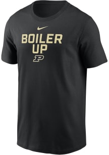 Nike Purdue Boilermakers Black Slogan Dri-FIT Short Sleeve T Shirt