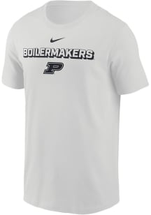 Nike Purdue Boilermakers Grey Flat Name Mascot Legend Short Sleeve T Shirt