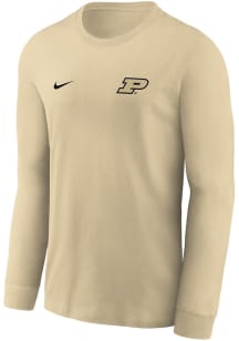 Nike Purdue Boilermakers Gold Primary Team Logo Legend Long Sleeve T-Shirt