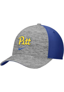 Nike Pitt Panthers Mens Grey Rise Swooshflex Flex Hat