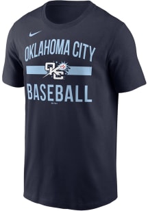 Nike Oklahoma City Comets Navy Blue Primary Logo Short Sleeve T Shirt