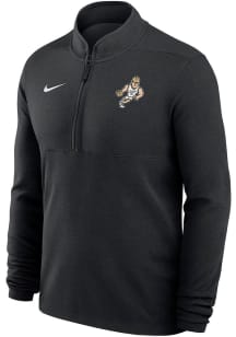 Nike Purdue Boilermakers Mens Black Victory Pete Playing Basketball Long Sleeve Qtr Zip Pullover