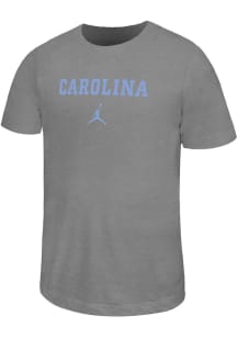 Nike North Carolina Tar Heels Youth Grey Heather Jordan Short Sleeve T-Shirt