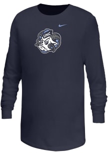 Nike North Carolina Tar Heels Youth Navy Blue Mascot Long Sleeve T-Shirt