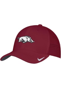 Nike Arkansas Razorbacks Mens Crimson Club Swooshflex Flex Hat