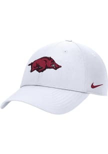 Nike Arkansas Razorbacks Club Cap Ripstop Adjustable Hat - White