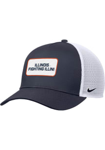 Nike Illinois Fighting Illini Navy Blue Youth Rise Pinch Panel Meshback Youth Adjustable Hat
