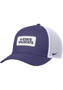 Nike K-State Wildcats Rise Pinch Panel Meshback Adjustable Hat - Purple