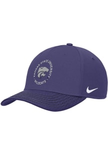Nike K-State Wildcats Rise Pinch Panel Adjustable Hat - Purple