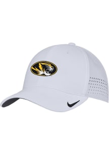 Nike Missouri Tigers Mens White Club Swooshflex Flex Hat