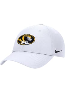 Nike Missouri Tigers Club Cap Ripstop Adjustable Hat - White