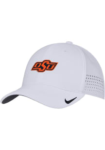 Nike Oklahoma State Cowboys Mens White Club Swooshflex Flex Hat