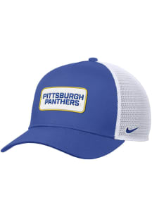 Nike Pitt Panthers Rise Pinch Panel Meshback Adjustable Hat - Blue