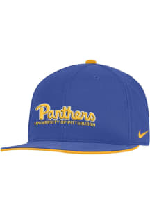 Nike Pitt Panthers Blue Pro Flat Brim Snapback Mens Snapback Hat