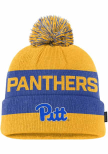 Nike Pitt Panthers Gold Youth Peak Pom Beanie Youth Knit Hat