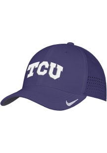 Nike TCU Horned Frogs Mens Purple Club Swooshflex Flex Hat