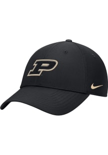 Nike Purdue Boilermakers Club Cap Ripstop Adjustable Hat - Black