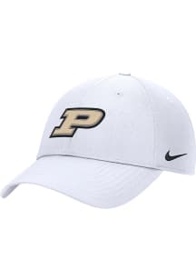Nike Purdue Boilermakers Club Cap Ripstop Adjustable Hat - White