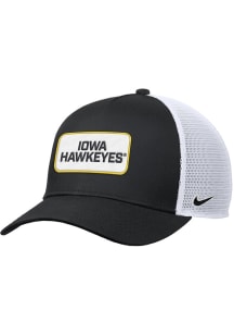 Nike Iowa Hawkeyes Black Youth Rise Pinch Panel Meshback Youth Adjustable Hat