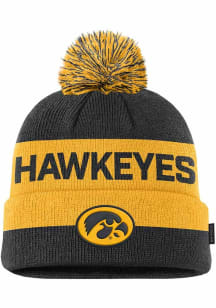 Nike Iowa Hawkeyes Gold Youth Peak Pom Beanie Youth Knit Hat