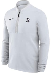Nike K-State Wildcats Mens White Football Varsity Willie Football Long Sleeve Qtr Zip Pullover
