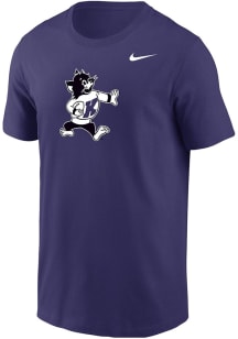 Nike K-State Wildcats Purple Football Varsity Willie Football Short Sleeve T Shirt