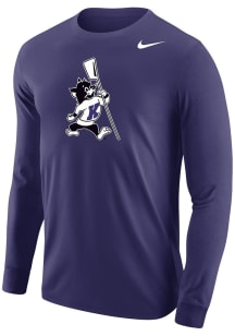 Nike K-State Wildcats Purple Varsity Willie Rowing Long Sleeve T Shirt