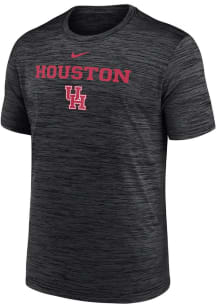 Nike Houston Cougars Black Flat Name Mascot Velocity Lgnd Short Sleeve T Shirt