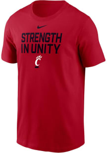 Nike Cincinnati Bearcats Red Slogan Dri-FIT Short Sleeve T Shirt