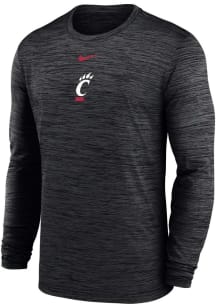 Nike Cincinnati Bearcats Black Primary Team Logo Velocity Lgnd Long Sleeve T-Shirt
