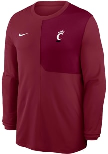Nike Cincinnati Bearcats Red Primary Team Logo Coach Long Sleeve T-Shirt